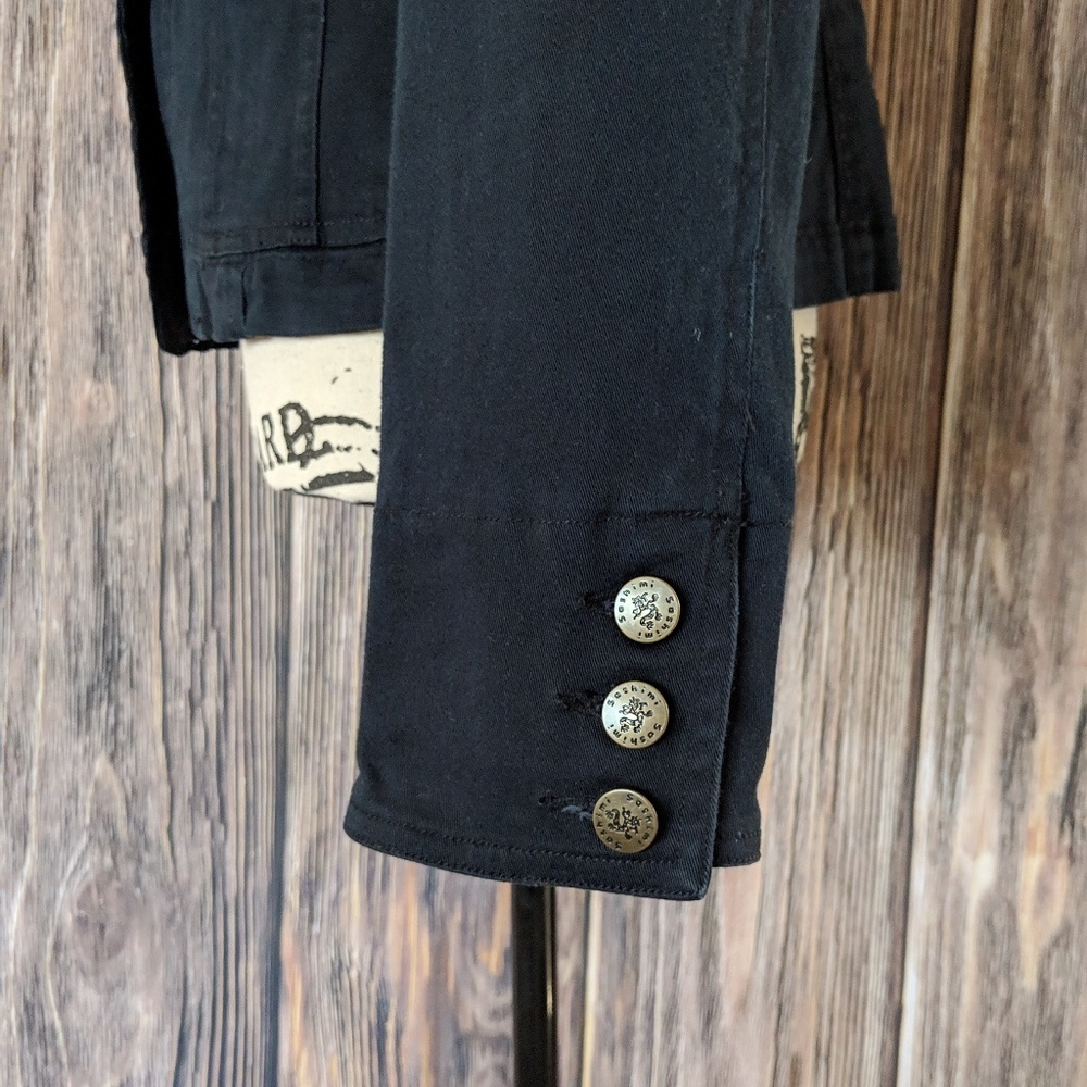 Sashimi Black Button Down Business Jacket - Picture 3 of 8